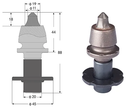 A-6K/20 Asphalt milling pick