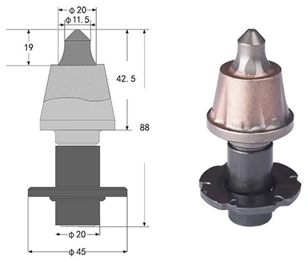 A-7/20 Asphalt milling pick