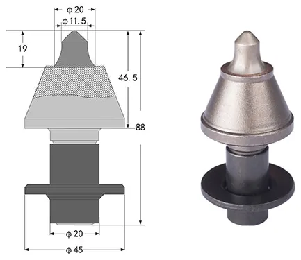 A-8/20 Asphalt milling pick