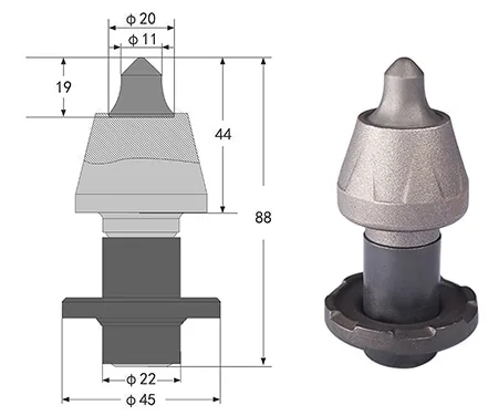 A-C1/22 Soil mixing pick